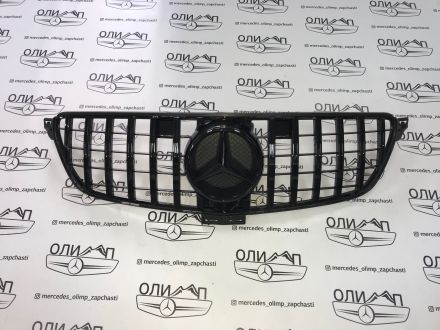 Решетка радиатора на Mercedes GLE GT W166 черная
